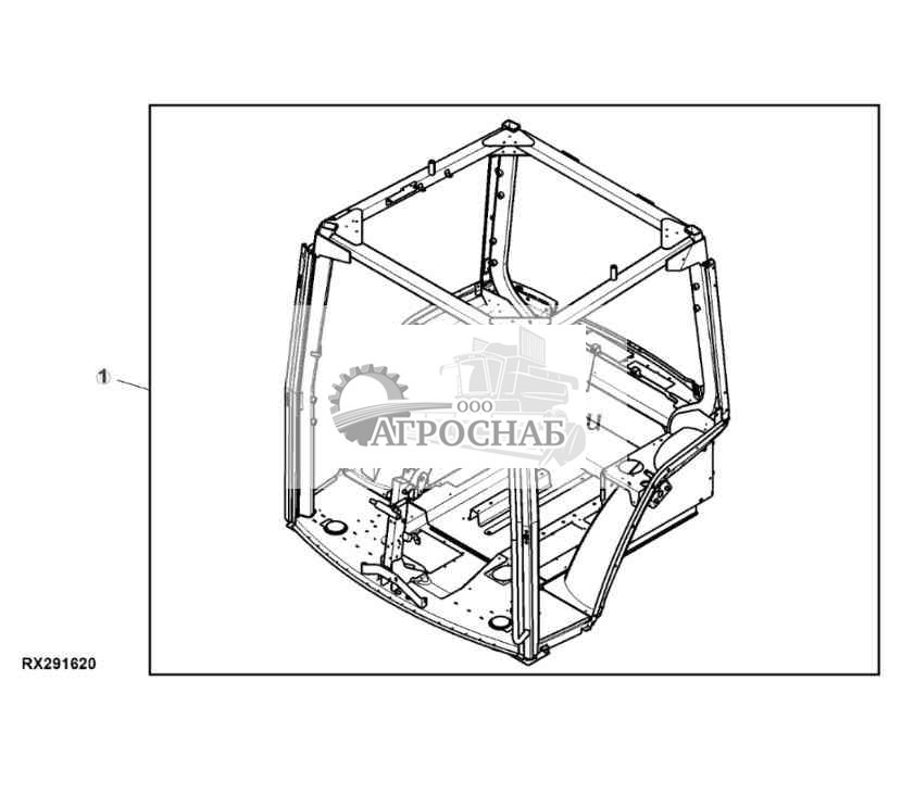 Детали трубопроводов кабины, запасная кабина 